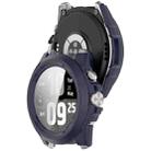 For Ticwatch Atlas Tempered Film Integrated PC Watch Protective Case(Ink Blue) - 3