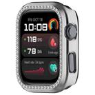 For Huawei Watch D2 Single Row Diamond Half Coverage Hollow PC Watch Protective Case(Silver) - 2