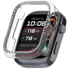 For Huawei Watch D2 Single Row Diamond Half Coverage Hollow PC Watch Protective Case(Transparent) - 1