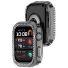 For Huawei Watch D2 Single Row Diamond Half Coverage Hollow PC Watch Protective Case(Transparent) - 3