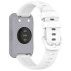 For Keep Band B5  / B4 / B4 Lite Colorful Quick Release Buckle Silicone Watch Band(White) - 2