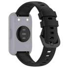 For Keep Band B5  / B4 / B4 Lite Colorful Quick Release Buckle Silicone Watch Band(Black) - 2