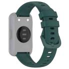 For Keep Band B5  / B4 / B4 Lite Colorful Quick Release Buckle Silicone Watch Band(Dark Green) - 2