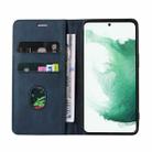 For Samsung Galaxy A23 Wristband Magnetic Leather Phone Case(Blue) - 3