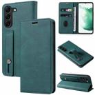 For Samsung Galaxy A23 Wristband Magnetic Leather Phone Case(Lake Green) - 1