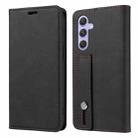 For Samsung Galaxy A54 5G Wristband Magnetic Leather Phone Case(Black) - 2