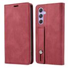For Samsung Galaxy A54 5G Wristband Magnetic Leather Phone Case(Red) - 2