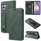 For Samsung Galaxy A54 5G Wristband Magnetic Leather Phone Case(Green) - 1
