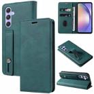 For Samsung Galaxy A54 5G Wristband Magnetic Leather Phone Case(Lake Green) - 1