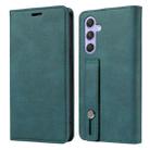 For Samsung Galaxy A54 5G Wristband Magnetic Leather Phone Case(Lake Green) - 2