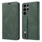 For Samsung Galaxy S23 Ultra 5G Wristband Magnetic Leather Phone Case(Green) - 2