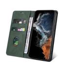 For Samsung Galaxy S23 Ultra 5G Wristband Magnetic Leather Phone Case(Green) - 3