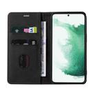 For Samsung Galaxy S23 5G Wristband Magnetic Leather Phone Case(Black) - 3