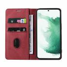 For Samsung Galaxy S23 5G Wristband Magnetic Leather Phone Case(Red) - 3