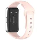 For Huewei Band 10 / 9 / 8 Reverse Buckle Glossy Silicone Watch Band(Pink) - 2