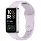 For Huewei Band 10 / 9 / 8 Reverse Buckle Glossy Silicone Watch Band(Purple) - 1