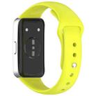For Huewei Band 10 / 9 / 8 Reverse Buckle Glossy Silicone Watch Band(Green) - 2