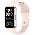 For Huewei Band 10 / 9 / 8 Reverse Buckle Glossy Silicone Watch Band(Starlight) - 1