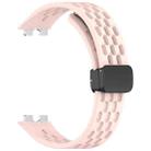 For Huawei Band 10 / 9 / 8 Hole Style Fold Magnetic Buckle Silicone Watch Band(Pink) - 3