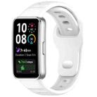 For Huawei Band 10 / 9 / 8 Dot Reverse Buckle Silicone Watch Band(White) - 1