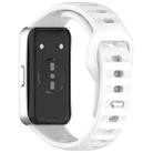 For Huawei Band 10 / 9 / 8 Dot Reverse Buckle Silicone Watch Band(White) - 2