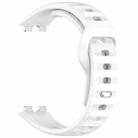 For Huawei Band 10 / 9 / 8 Dot Reverse Buckle Silicone Watch Band(White) - 3