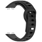 For Huawei Band 10 / 9 / 8 Dot Reverse Buckle Silicone Watch Band(Black) - 3
