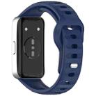 For Huawei Band 10 / 9 / 8 Dot Reverse Buckle Silicone Watch Band(Dark Blue) - 2