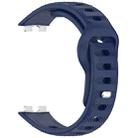 For Huawei Band 10 / 9 / 8 Dot Reverse Buckle Silicone Watch Band(Dark Blue) - 3