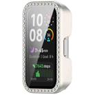 For Huawei Band 10 / 9 / 8 Single Row Diamond Tempered Film Integrated PC Watch Case(Polish Starlight) - 2