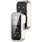For Huawei Band 10 / 9 / 8 Single Row Diamond Tempered Film Integrated PC Watch Case(Polish Starlight) - 3