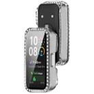 For Huawei Band 10 / 9 / 8 Single Row Diamond Tempered Film Integrated PC Watch Case(Transparency) - 3