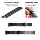 20mm Loop Slingshot Buckle Stainless Steel Watch Band(Black) - 3