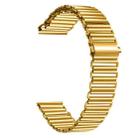 20mm Loop Slingshot Buckle Stainless Steel Watch Band(Gold) - 2
