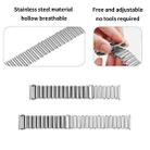 20mm Loop Slingshot Buckle Stainless Steel Watch Band(Silver) - 3