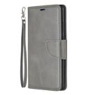Retro Lambskin Texture Pure Color Horizontal Flip PU Leather Case for Huawei P30 Pro, with Holder & Card Slots & Wallet & Lanyard(Grey) - 2