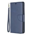 Retro Lambskin Texture Pure Color Horizontal Flip PU Leather Case for Huawei P30 Pro, with Holder & Card Slots & Wallet & Lanyard(Blue) - 1