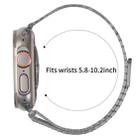 For Apple Watch 42mm / 41mm / 40mm / 38mm Nine-Bead Magnetic Loop Steel Watch Band(Titanium color) - 3