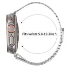 For Apple Watch 46mm / 49mm / 45mm / 44mm Nine-Bead Magnetic Loop Steel Watch Band(Silver) - 3