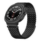 For Samsung Galaxy Watch Ultra 47mm Nine-beads Magnetic Buckle Stainless Steel Watch Band(Black) - 1