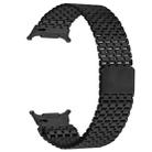 For Samsung Galaxy Watch Ultra 47mm Nine-beads Magnetic Buckle Stainless Steel Watch Band(Black) - 2