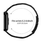 For Xiaomi Mi Band 8 Pro Five Beads Slingshot Buckle Steel Watch Band(Black) - 3