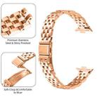 For Xiaomi Mi Band 8 Pro Five Beads Slingshot Buckle Steel Watch Band(Rose Gold) - 2
