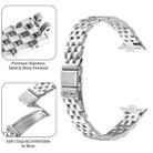 For Xiaomi Mi Band 8 Pro Five Beads Slingshot Buckle Steel Watch Band(Silver) - 2