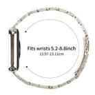 For Xiaomi Mi Band 8 Pro Five Beads Slingshot Buckle Steel Watch Band(Starlight) - 3