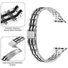 For Apple Watch 46mm / 49mm / 45mm / 44mm Small Waist Slingshot Buckle Steel Watch Band(Between Black) - 2