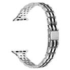 For Apple Watch 46mm / 49mm / 45mm / 44mm Small Waist Slingshot Buckle Steel Watch Band(Between Black) - 3