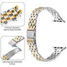For Apple Watch 46mm / 49mm / 45mm / 44mm Small Waist Slingshot Buckle Steel Watch Band(Between Gold) - 2