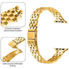 For Apple Watch 46mm / 49mm / 45mm / 44mm Small Waist Slingshot Buckle Steel Watch Band(Gold) - 2