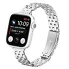 For Apple Watch 46mm / 49mm / 45mm / 44mm Small Waist Slingshot Buckle Steel Watch Band(Silver) - 1